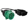 Imagem de Cabo Adaptador 16 pinos OBD2 Obdii P/ 9 Pinos J1939 Ford Vw