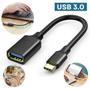 Imagem de Cabo Adaptador 3.0 Celular Tipo C Mouse Usb Conversor OTG Universal Compatível com Motorola Samsung Macbook