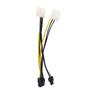 Imagem de Cabo Adaptador 8 Pinos PCI-E 6+2 Molex Placa De Vídeo PSU Dex