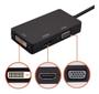 Imagem de Cabo Adaptador Conversor 3 em 1 DisplayPort para HDMI/DVI/VGA