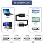 Imagem de Cabo Adaptador Conversor Displayport Para Hdmi 2m Blindado Cabo Dp Hdmi 2 Metros