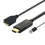 Imagem de Cabo Adaptador Conversor Hdmi Para Displayport Ativo Usb 5V