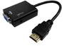 Imagem de Cabo Adaptador Conversor HDMI para VGA com Áudio - MINIMEN