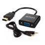 Imagem de Cabo Adaptador Conversor HDMI Para VGA Com Saída P2 Áudio