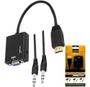 Imagem de Cabo Adaptador Conversor Hdmi Para Vga Com Saída P2 De Áudio