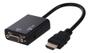 Imagem de Cabo Adaptador Conversor Hdmi Para Vga Com Saída P2 De Áudio