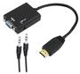 Imagem de Cabo Adaptador Conversor Hdmi Para Vga Monitor Audio com P2 - Skylink