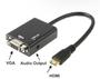 Imagem de Cabo adaptador conversor hdmi para vga p2 auxiliar audio 