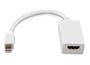 Imagem de Cabo Adaptador Conversor Mini DisplayPort para HDMI - 15cm Mini DisplayPort M X HDMI F
