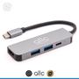 Imagem de Cabo Adaptador Hub Usb Tipo C para Hdmi 4K Usb 3.0 Usb C PD 4 em 1