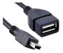Imagem de Cabo Adaptador Otg Mini Usb V3 Para Pendrive Celular Tablet