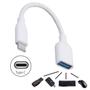 Imagem de Cabo Adaptador OTG USB 3.0 para Tipo C Type C Pendrive Mouse Teclado Pendrive Femea Celular Smartphone