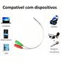 Imagem de Cabo Adaptador P3 Macho X 2 P2 Fêmea Fone Microfone P3XP220CM