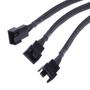 Imagem de Cabo Adaptador PWM Cooler Fan 4 Pinos 3 Saidas, 25CM - Alloy