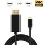 Imagem de Cabo Adaptador Usb Tipo C 3.1 Macho Para Hdmi Macho 1080P 4k 2k 1,80 Metros LT-T001 LOTUS