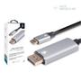 Cabo Adaptador Usb Type-C x Displayport M Otimo - A.R Variedades MT Imagem de Cabo Adaptador Usb Type-C x Displayport M Otimo