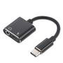 Imagem de Cabo Adptador Usb Tip-C Saída Dupla Carga Fone P2 Bom Barato