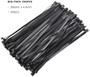 Imagem de Cabo amarras 300mm x 4,6mm preto - 250 Pack Beeway 12 polegadas Premium Auto-Locking Nylon Zip Tie Wraps