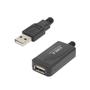Imagem de Cabo Amplificado Usb 2.0 Extensor 5 Metros 5m  Macho Femea