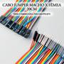 Imagem de Cabo Arduino Wire Jumper Macho X Fêmea 20 Cm 40 Fios Pçs