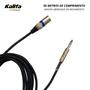 Imagem de Cabo Audio P10 Macho XLR Mesa Som Profissional 05m Mic Pro