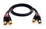 Imagem de Cabo Audio Profissional 2 Rca Macho 2 Rca Macho 5 Metros
