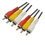 Imagem de Cabo Audio Video 3 x 3 RCA 1,5MT resistente