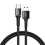 Imagem de Cabo Baseus Reforçado USB Tipo C Turbo Preto 3A 1M