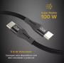 Imagem de Cabo Boost Speed 100w 2 Metros Preto I2go - Usb-c/usb-c
