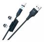 Imagem de Cabo c/ conector magnetico 3 em 1 v8/lightling/tipo-c 1m le-842