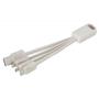Imagem de Cabo Carregador Celular 3 Em 1 Usb-c Lightning Micro V8