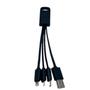 Imagem de Cabo Carregador Celular 3 Em 1 Usb-c Lightning Micro V8