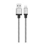 Imagem de Cabo Carregador Micro USB Com Mola Inox Preto -  ELG