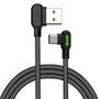 Imagem de Cabo Carregador p/ Android Tipo C 0,5m 50cm 90 Led Mcdodo