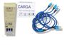 Imagem de Cabo Carregador Rápido 3/1 Tipo C Micro Usb compatível/smart E Maça
