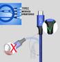 Imagem de Cabo Carregador Rápido 3/1 Tipo C Micro Usb compatível/smart E Maça