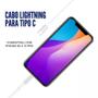 Imagem de Cabo Carregador Turbo Tipo C P/ iP 14 13 Lightning Usb C