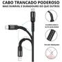Imagem de Cabo Carregador Usb  3 Em 1 Tipo-c Lightning E  V8