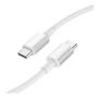 Imagem de Cabo Carregador Usb-c Tipo C 2 Lados 1m Branco Rápido Turbo