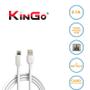 Imagem de Cabo Carregador Usb Micro USB 2.1A 2 Metros Branco Kingo