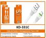 Imagem de Cabo Carregador Usb Tipo C Kaidi Turbo 2 Metros Kd-331C