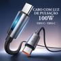 Imagem de Cabo Carregador Usb Tipo-C P/ Usb-C 100w 5a 1 Metro Mcdodo