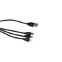 Imagem de Cabo Carregador Usb Turbo 3 Em 1 V8 Usb C Lightning 3 Metros