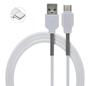 Imagem de  Cabo Carregador Usb Turbo para Tipo C Transferência de dados 3.1 A Carga Rápida Reforçado 2 metros Branco 