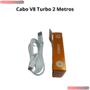 Imagem de Cabo Carregador Usb V8 P/Galaxy J1 J2 J3 J4 J5 J7 J8 A10 A30  Forte com 2 Metros Cor Branco