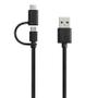 Imagem de Cabo Celular Premium 2 X 1 Micro Usb/tipo-c 1,5m Pulse Wi415