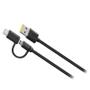 Imagem de Cabo Celular Premium 2 X 1 Micro Usb/Tipo-C 1,5M Pulse Wi415