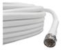 Imagem de Cabo Coaxial Branco Pra Tv 15 Metros Impedância 75 Ohms