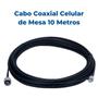 Imagem de Cabo Coaxial Conectores Para Antena Externa Full Band Celular De Mesa 10 Metros Cor Preto Tipo   Rgc-58  Aquário