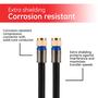 Imagem de Cabo Coaxial GE RG6 (15,2m) com Conectores Tipo F - Blindagem Quádrupla
